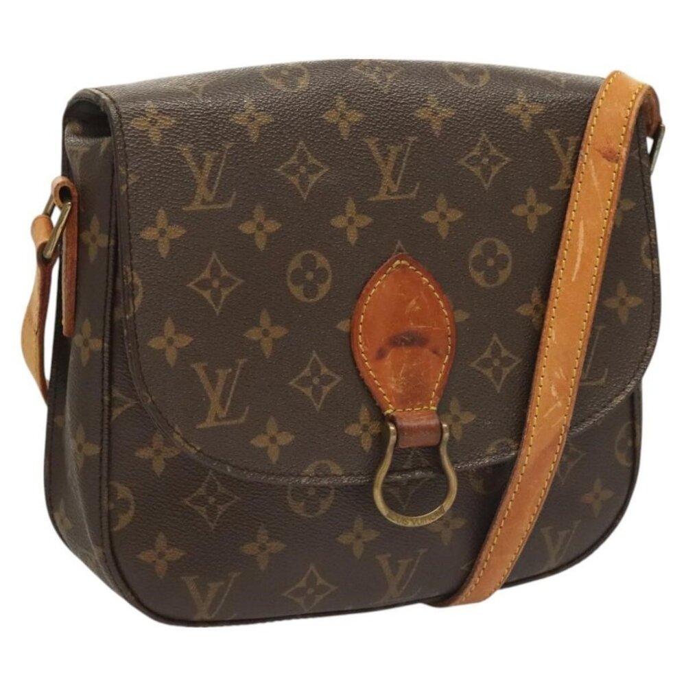 Authentic LOUIS VUITTON Monogram Saint Cloud GM Shoulder Bag M51242 LV - Picture 1 of 16